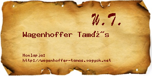 Wagenhoffer Tamás névjegykártya